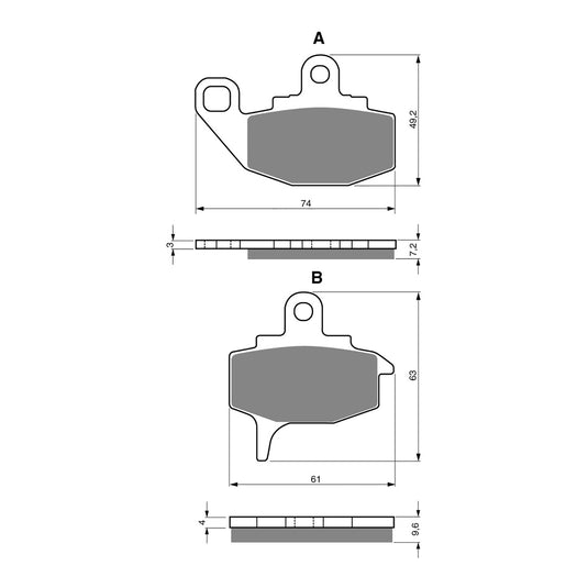 GOLDfren Brake Pads - K5 Off-Road Racing