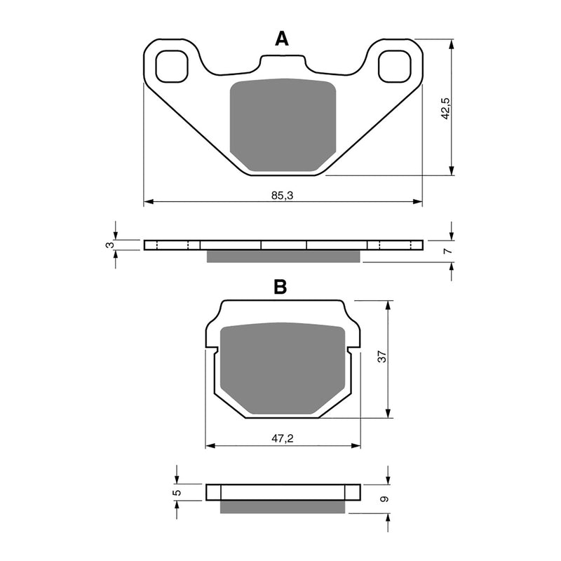 Load image into Gallery viewer, GOLDfren Brake Pads - S3 Sintered Sports
