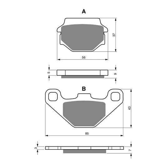 GOLDfren Brake Pads - S3 Sintered Sports