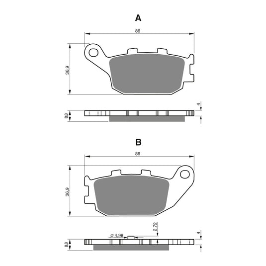 GOLDfren Brake Pads - S3 Sintered Sports