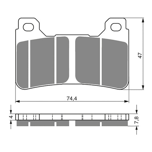 GOLDfren Brake Pads - GPR