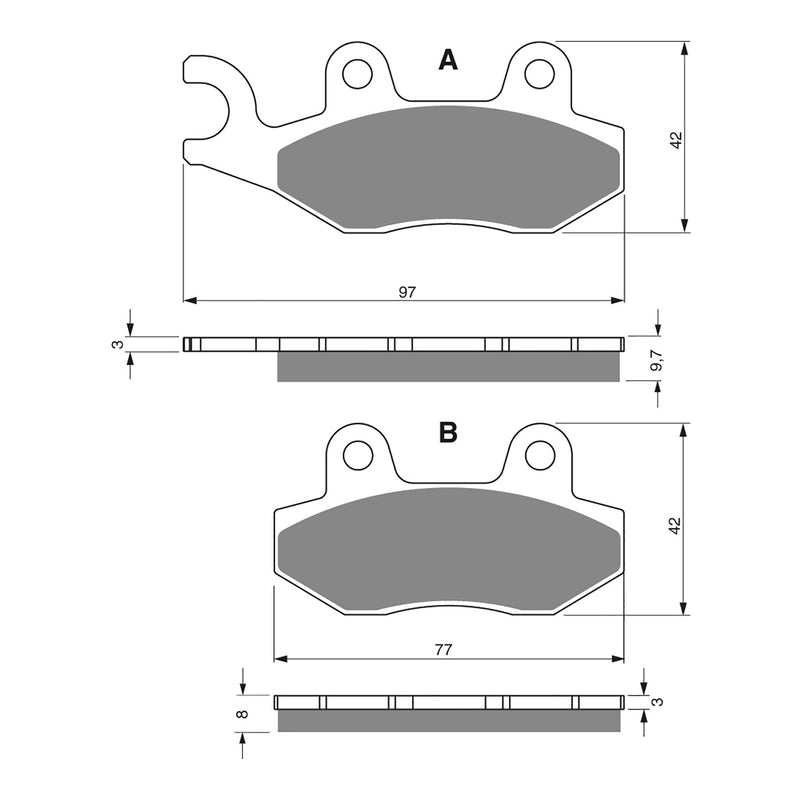 Load image into Gallery viewer, GOLDfren Brake Pads - S3 Sintered Sports
