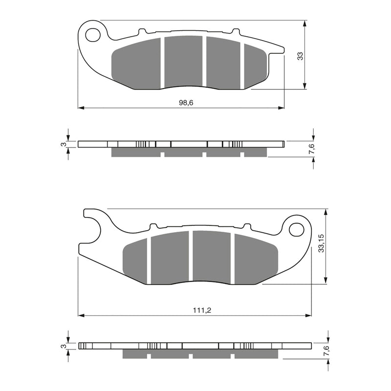 Load image into Gallery viewer, GOLDfren Brake Pads - S3 Sintered Sports
