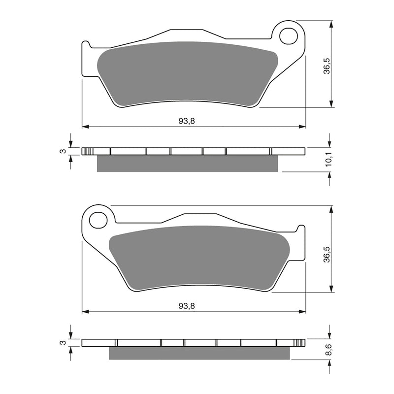 Load image into Gallery viewer, GOLDfren Brake Pads - S3 Sintered Sports
