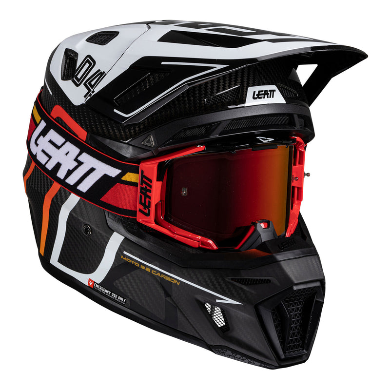 Load image into Gallery viewer, Leatt 2025 9.5 Helmet Kit - Carbon / White
