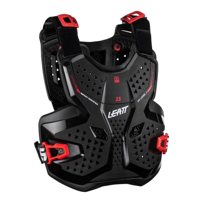 Load image into Gallery viewer, Leatt 3.5 Junior Chest Protector - Black / Red (L/XL/147-159cm)

