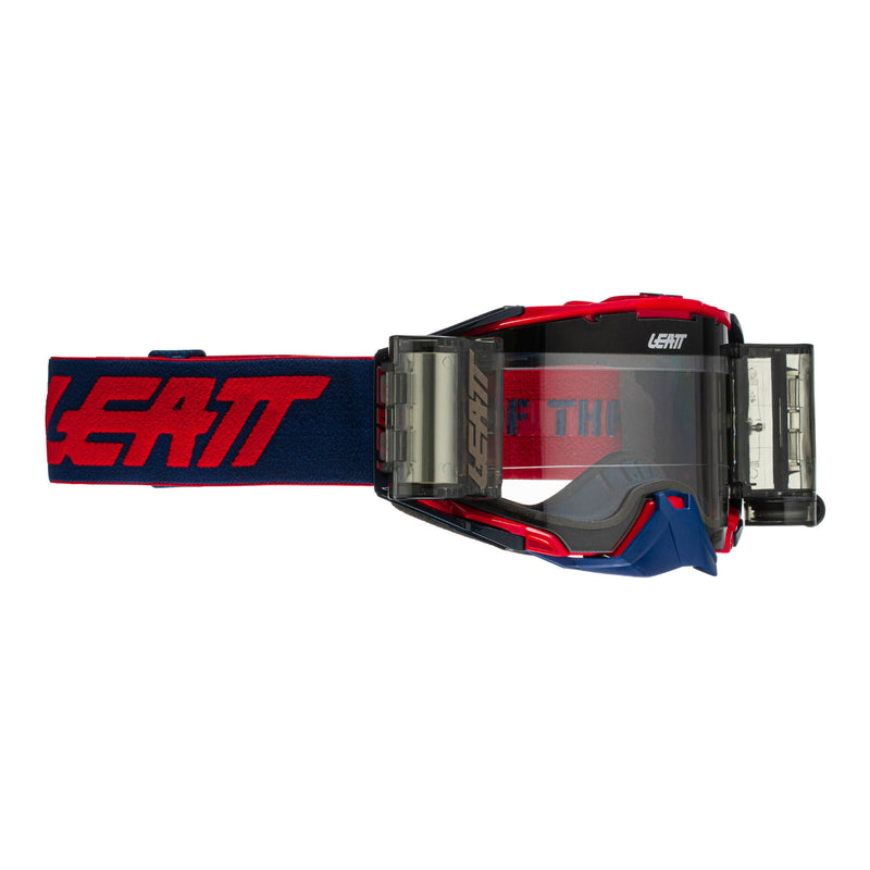 Load image into Gallery viewer, Leatt 6.5 Velocity Goggle Roll-Off - Red / Blue Clear 83%

