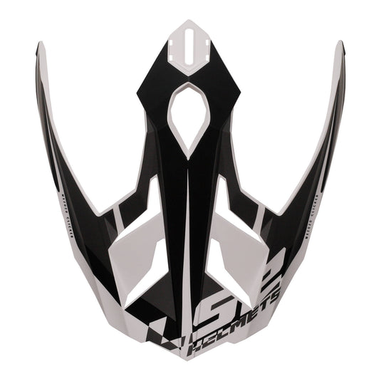 LS2 MX701 Alter Helmet Peak - Matte Black White