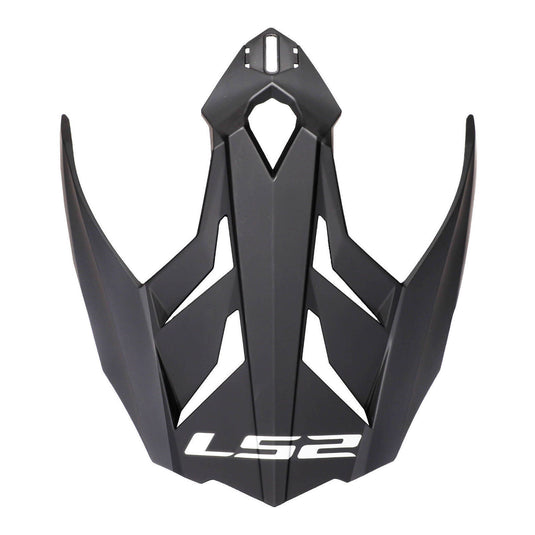 LS2 MX701 Helmet Peak - Matte Black