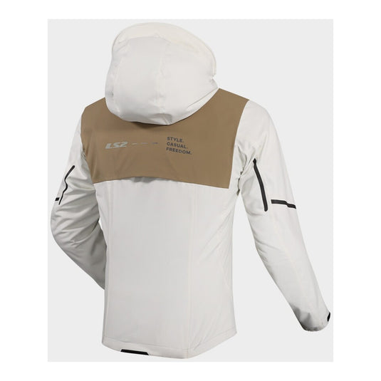 LS2 Axel Womens Jacket - Light Grey/Khaki (M)