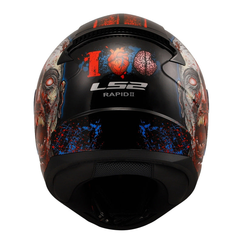 Load image into Gallery viewer, LS2 FF353 Rapid II Zombie - Matte Black / Red / White
