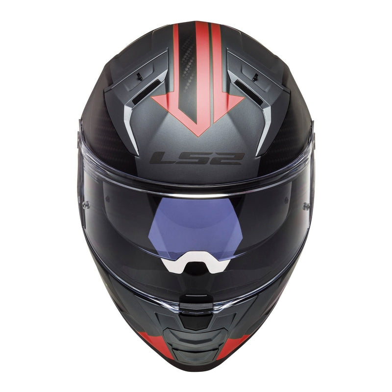 Load image into Gallery viewer, LS2 FF811 Vector II Splitter Helmets - Matte Titanium / Red
