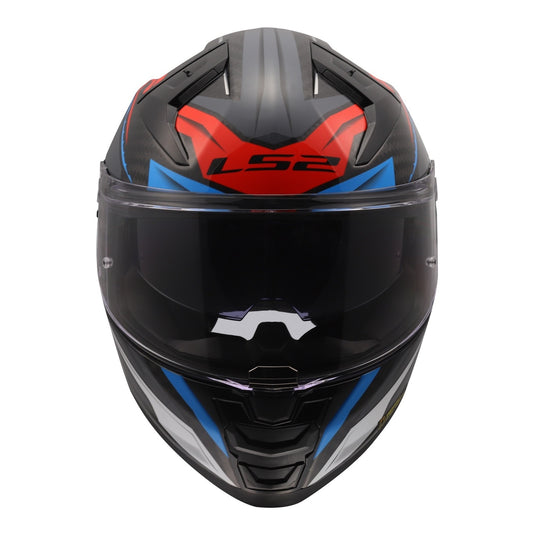 LS2 FF811 Vector II Carbon Savage Helmets - White / Blue / Red