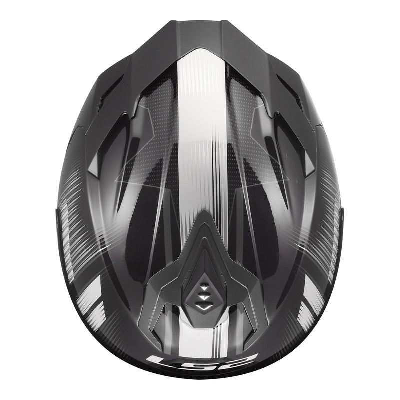 Load image into Gallery viewer, LS2 FF817 Challenger II Nitro Helmet - Black / Grey
