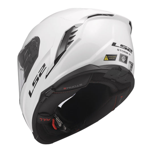 LS2 FF818 Storm III Helmet - Gloss White