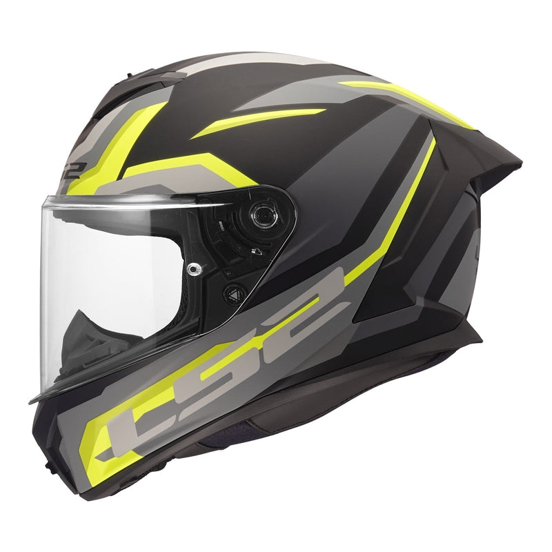 Load image into Gallery viewer, LS2 FF820 Rapid III Hyper Helmet - Black / Hi-Vis Yellow
