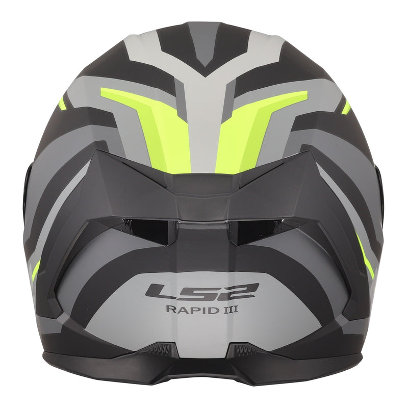 Load image into Gallery viewer, LS2 FF820 Rapid III Hyper Helmet - Black / Hi-Vis Yellow
