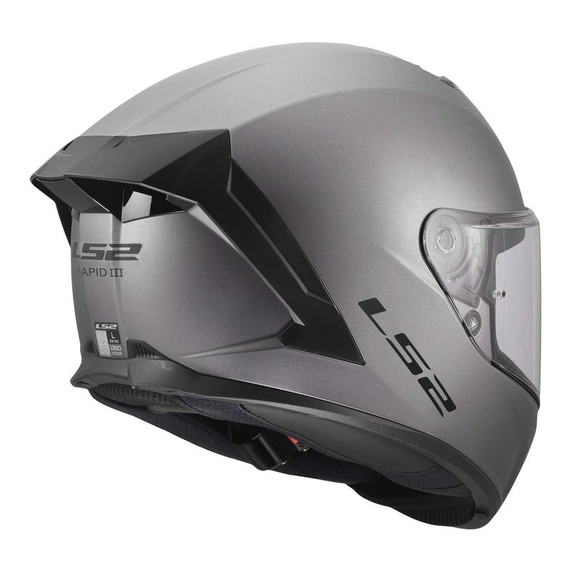 Load image into Gallery viewer, LS2 FF820 Rapid III Solid Helmet - Matte Titanium
