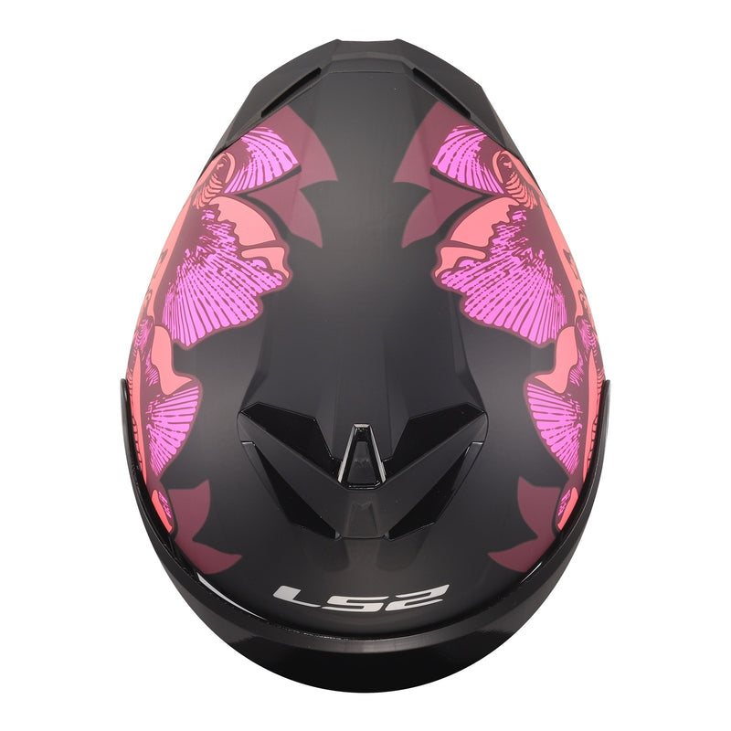 Load image into Gallery viewer, LS2 FF820 Rapid III Popppies Helmet - Black / Pink
