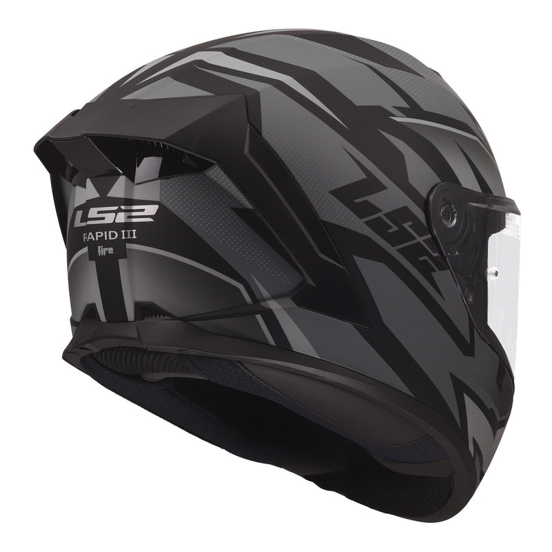 Load image into Gallery viewer, LS2 FF820 Rapid III Xtrem Helmet - Black / Grey
