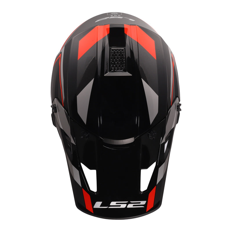 Load image into Gallery viewer, LS2 MX706 COZ Frontier II Helmet - Red / Black / Titanium 06
