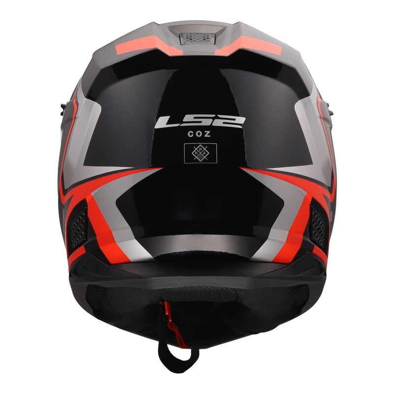 Load image into Gallery viewer, LS2 MX706 COZ Frontier II Helmet - Red / Black / Titanium 06
