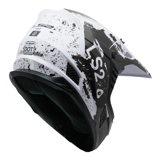 LS2 MX706 COZ Hyde Helmet - Black / White