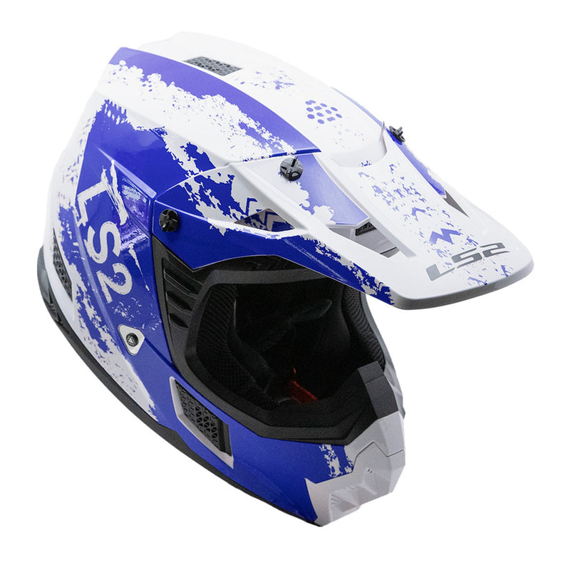 Load image into Gallery viewer, LS2 MX706 COZ Hyde Helmet - Blue / White 06
