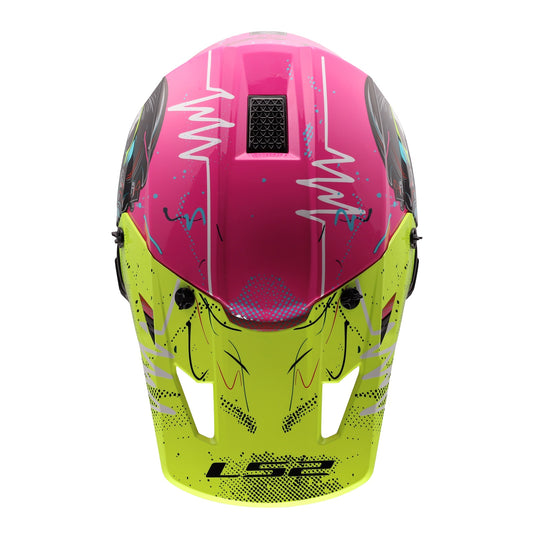 LS2 MX706J COZ Junior Gorilla Helmet - Gloss Purple