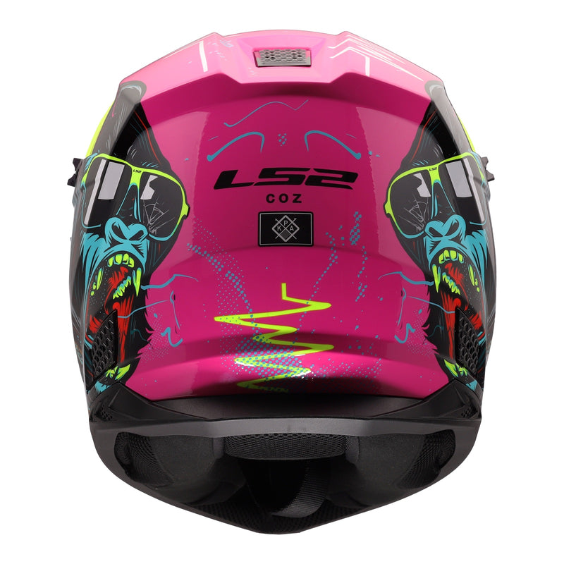 Load image into Gallery viewer, LS2 MX706J COZ Junior Gorilla Helmet - Gloss Purple
