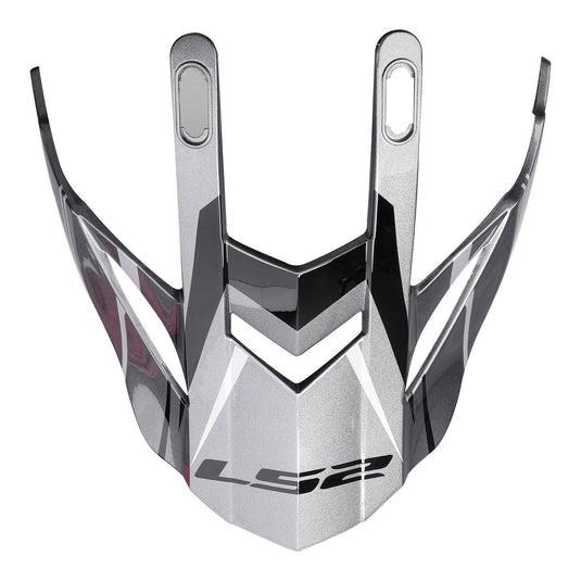 LS2 MX436 Pioneer Evo Peak Knight - Titanium / White
