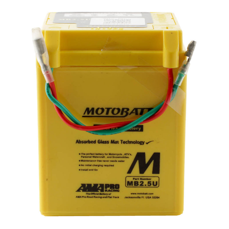 Load image into Gallery viewer, Motobatt QuadFlex Battery MB2.5U (10pcs/ctn) - Indent
