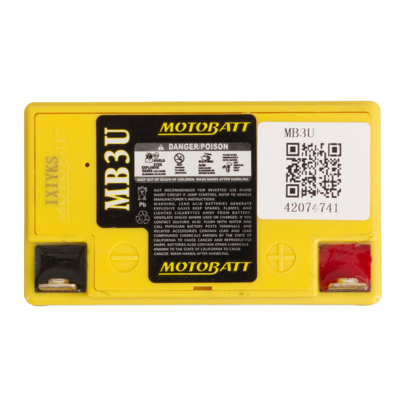 Load image into Gallery viewer, Motobatt Battery Quadflex AGM - MB3U
