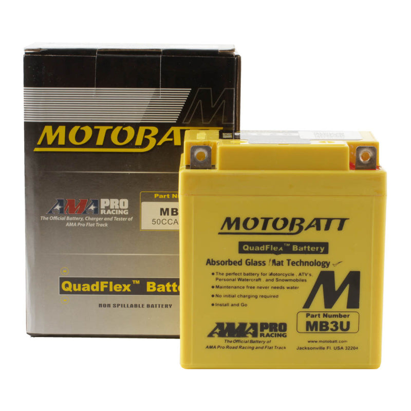 Load image into Gallery viewer, Motobatt Battery Quadflex AGM - MB3U
