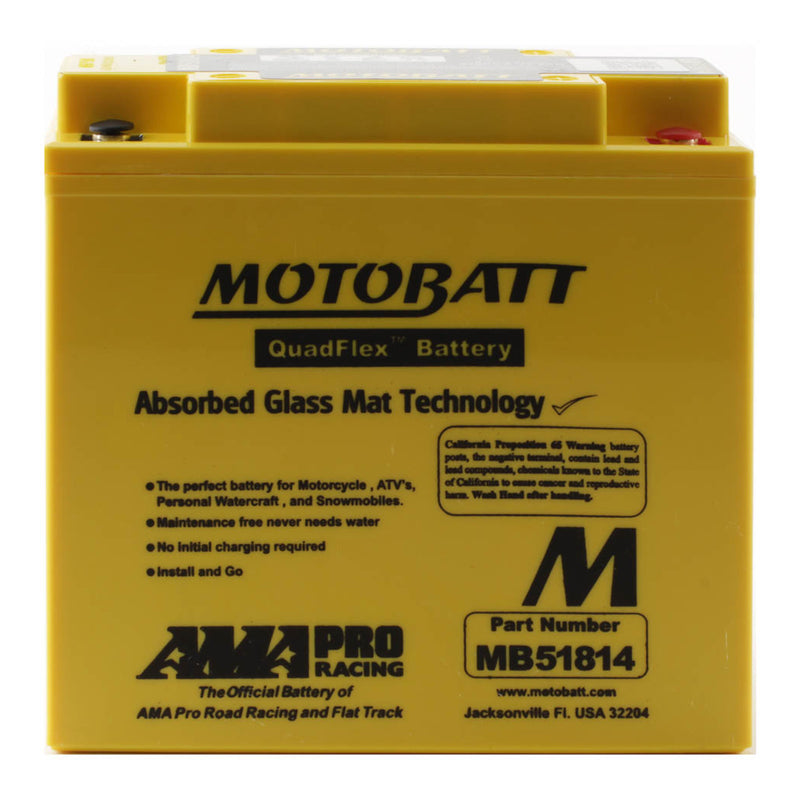 Load image into Gallery viewer, Motobatt Battery Quadflex AGM - MB51814
