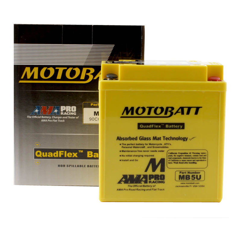 Load image into Gallery viewer, Motobatt Battery Quadflex AGM - MB5U
