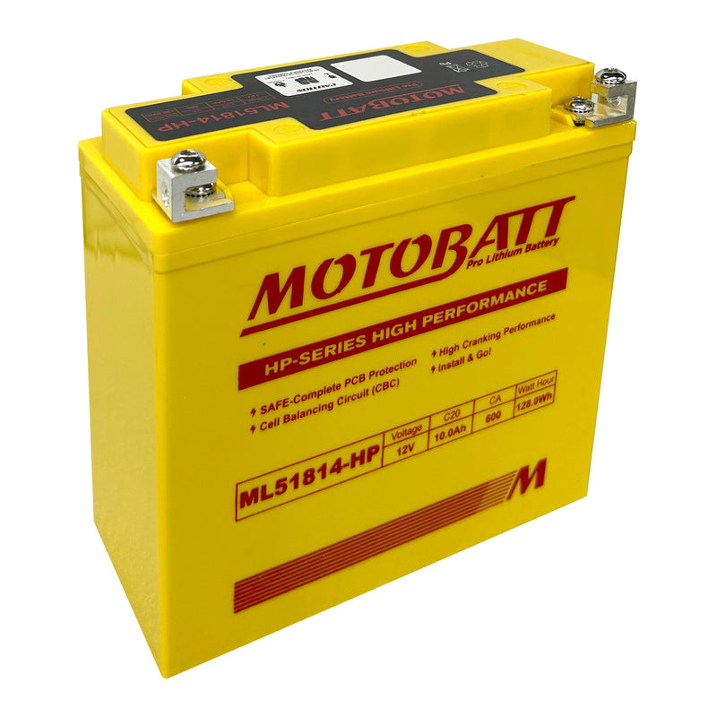 Load image into Gallery viewer, Motobatt Pro Lithium Battery ML51814-HP *4
