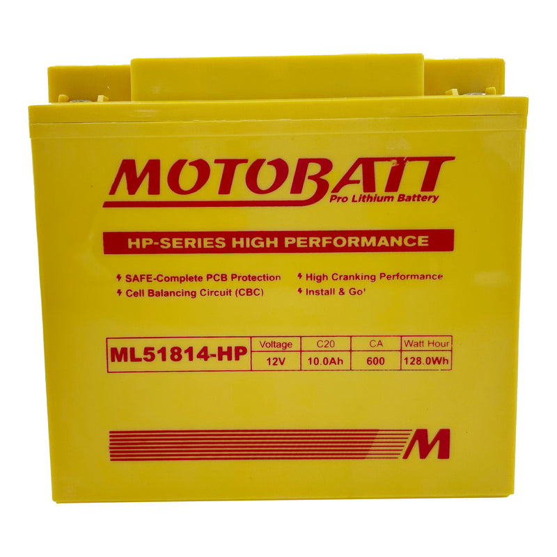 Load image into Gallery viewer, Motobatt Pro Lithium Battery ML51814-HP *4
