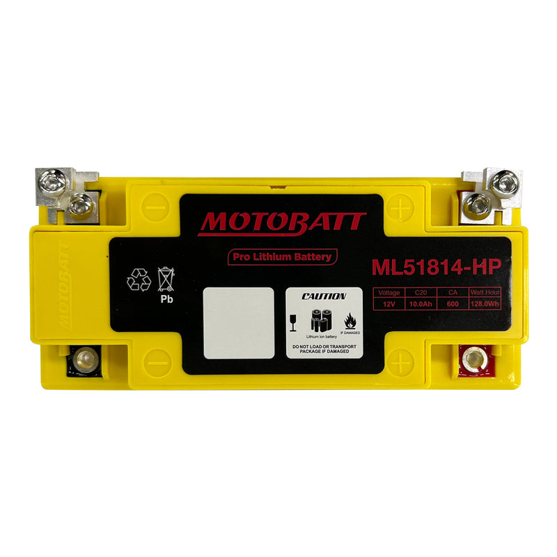 Load image into Gallery viewer, Motobatt Pro Lithium Battery ML51814-HP *4
