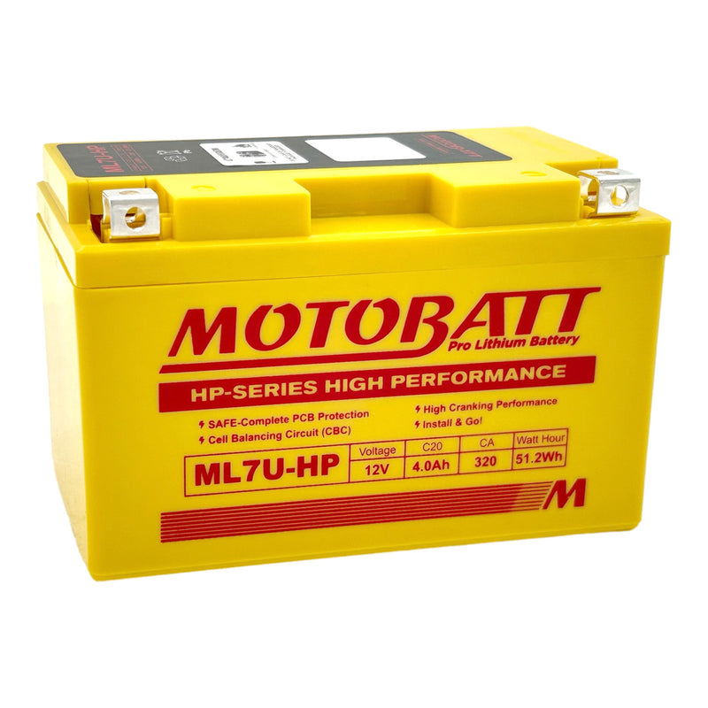 Load image into Gallery viewer, Motobatt Pro Lithium Battery ML7U-HP *8
