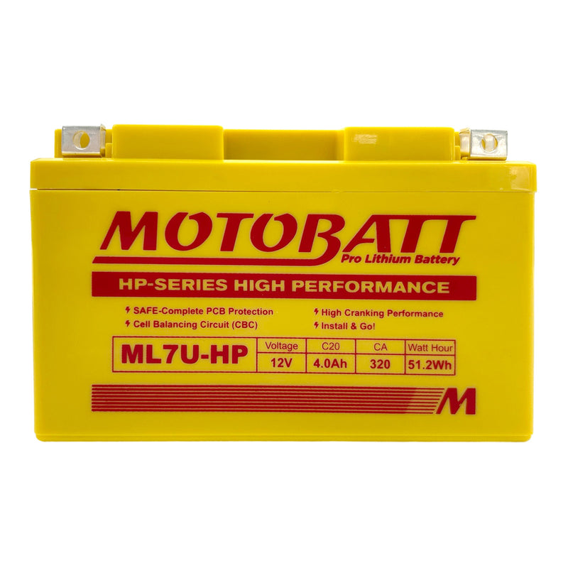 Load image into Gallery viewer, Motobatt Pro Lithium Battery ML7U-HP *8
