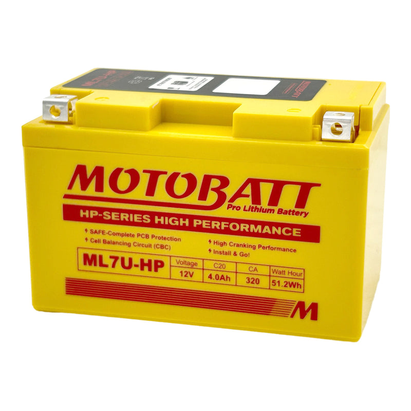 Load image into Gallery viewer, Motobatt Pro Lithium Battery ML7U-HP *8
