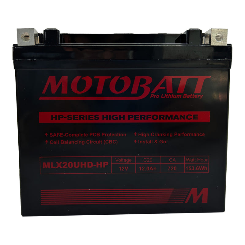 Load image into Gallery viewer, Motobatt Pro Lithium Battery MLX20UHD-HP *4
