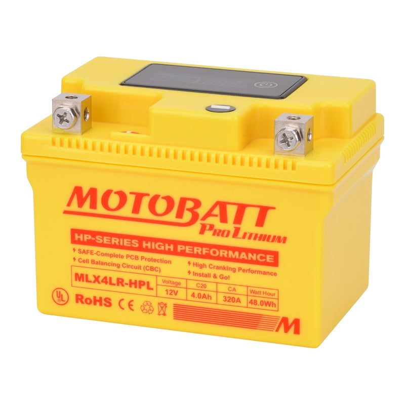 Load image into Gallery viewer, Motobatt Pro Lithium Battery MLX4LR-HPL *10 for Yam
