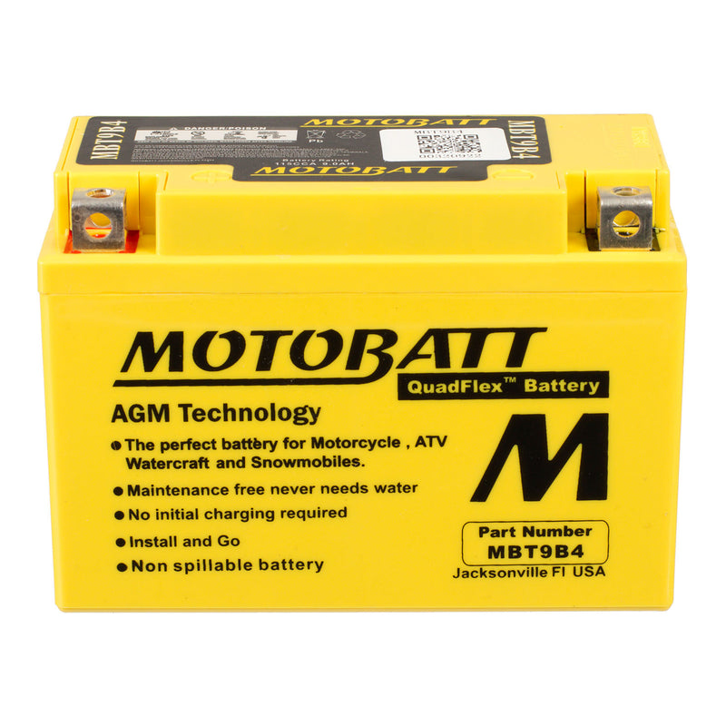 Load image into Gallery viewer, Motobatt Battery Quadflex AGM - MBT9B4
