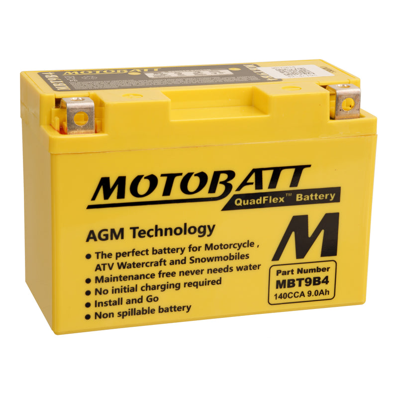 Load image into Gallery viewer, Motobatt Battery Quadflex AGM - MBT9B4
