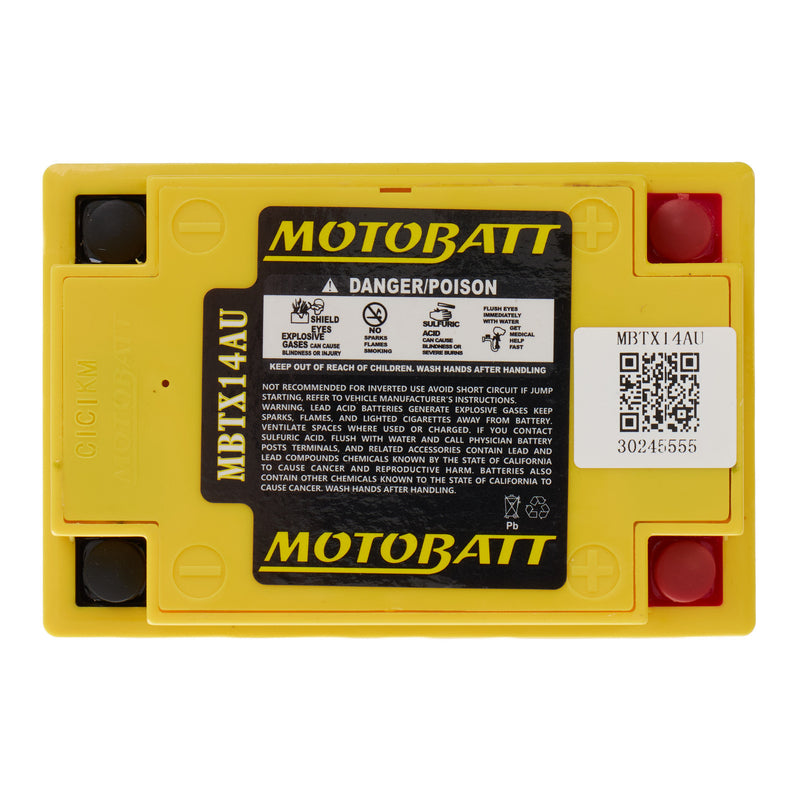 Load image into Gallery viewer, Motobatt Battery Quadflex AGM - MBTX14AU
