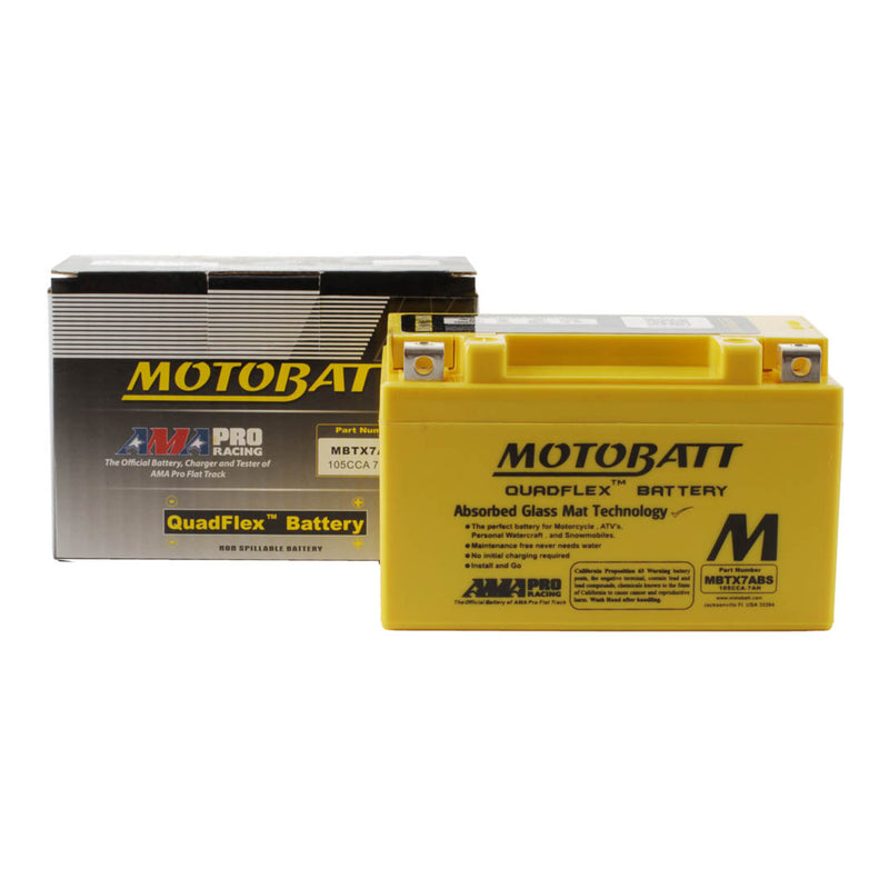 Load image into Gallery viewer, Motobatt Battery Quadflex AGM - MBTX7A-BS
