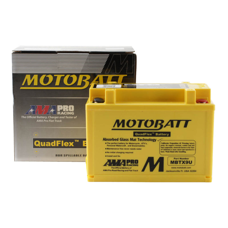 Load image into Gallery viewer, Motobatt Battery Quadflex AGM - MBTX9U
