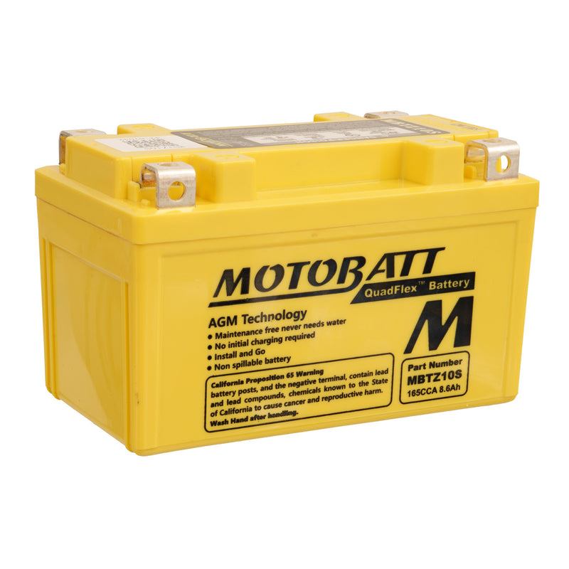 Load image into Gallery viewer, Motobatt Battery Quadflex AGM - MBTZ10S
